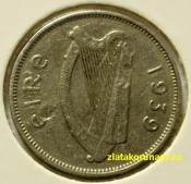 Irsko - 6 pence 1939