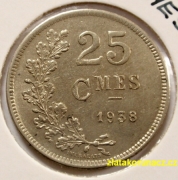 Luxembursko - 25 centimes 1938