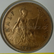 Anglie - 1/2 penny 1933