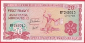 Burundi - 20 Francs 1989