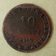 Francie - 10 centimes 1812 M