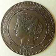 Francie - 10 centimes 1886 A