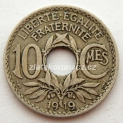 Francie - 10 centimes 1919