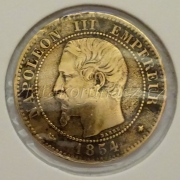 Francie - 2 centimes 1854 BB