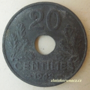 Francie - 20 centimes 1942