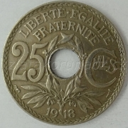 Francie - 25 centimes 1918