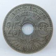 Francie - 25 centimes 1920