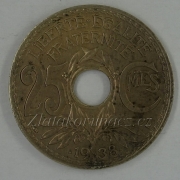 Francie - 25 centimes 1938 tečka