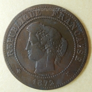 Francie - 5 centimes 1872 A