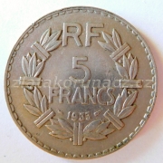 Francie - 5 francs 1933