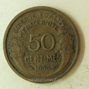 Francie - 50 centimes 1933