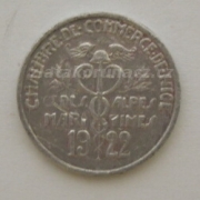 Francie - Nice - 5 centimes 1922 nouzová ražba