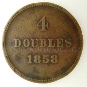 Guernesey - 4 doubles 1858