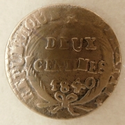 Haiti - 2 centavos 1840/AN 37