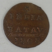 Indie - Holandská východní (Batavia) - 1/2 Duit 1808