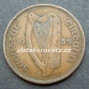 Irsko - 1/2 penny 1935