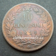 Itálie - 10 centesimi 1894 BI