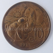 Itálie - 10 centesimi 1931 R