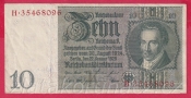 Německo - 10 Reichsmark 22.1.1929 - série H-K - 8 m.č.