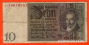 Německo - 10 Reichsmark 22.1.1929 - série J-B