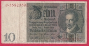 Německo - 10 Reichsmark 22.1.1929 - série J-K - 8 m.č.