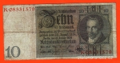 Německo - 10 Reichsmark 22.1.1929 - série K-P