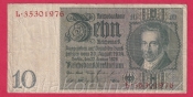 Německo - 10 Reichsmark 22.1.1929 - série L-K - 8 m.č.