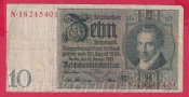 Německo - 10 Reichsmark 22.1.1929 - série N-L - 8 m.č.