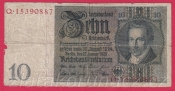 Německo - 10 Reichsmark 22.1.1929 - série Q-B - 8 m.č.