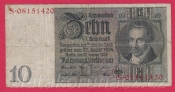 Německo - 10 Reichsmark 22.1.1929 - série S-Q - 8 m.č.