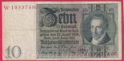 Německo - 10 Reichsmark 22.1.1929 - série W-F - 8 m.č.