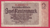 Německo -  2 Rentenmark 30.1.1937 - série H, 8m.č.