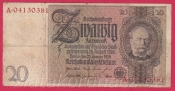 Německo - 20 Reichsmark 22.1.1929 - série A-L - 8 m.č.