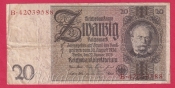 Německo - 20 Reichsmark 22.1.1929 - série B-M