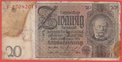 Německo - 20 Reichsmark 22.1.1929 - série F-Z 