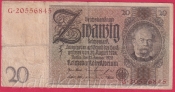 Německo - 20 Reichsmark 22.1.1929 - série G-H - 8 m.č.