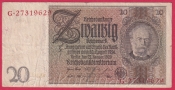 Německo - 20 Reichsmark 22.1.1929 - série G-Z - 8 m.č.