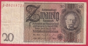 Německo - 20 Reichsmark 22.1.1929 - série J-L - 8 m.č.