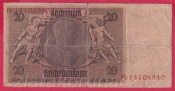 Německo - 20 Reichsmark 22.1.1929 - série K-L - 8 m.č