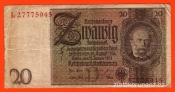 Německo - 20 Reichsmark 22.1.1929 - série L-D