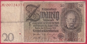 Německo - 20 Reichsmark 22.1.1929 - série M-L- 8 m.č.