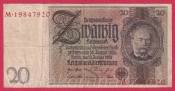 Německo - 20 Reichsmark 22.1.1929 - série M-S- 8 m.č.