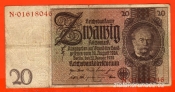 Německo - 20 Reichsmark 22.1.1929 - série N-L