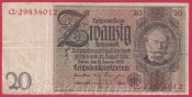 Německo - 20 Reichsmark 22.1.1929 - série Q-E - 8 m.č.