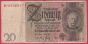 Německo - 20 Reichsmark 22.1.1929 - série R-A - 8 m.č.