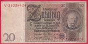 Německo - 20 Reichsmark 22.1.1929 - série V-E - 8 m.č.