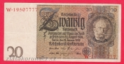 Německo - 20 Reichsmark 22.1.1929 - série W-C