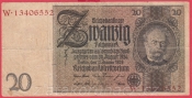 Německo - 20 Reichsmark 22.1.1929 - série W-X 