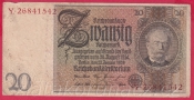 Německo - 20 Reichsmark 22.1.1929 - série Y-B