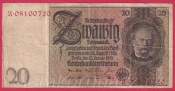 Německo - 20 Reichsmark 22.1.1929 - série Z-C - 8 m.č.